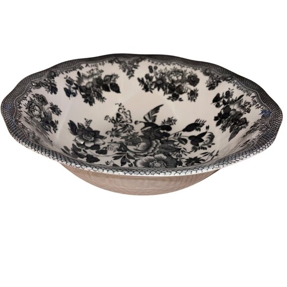 Johnson Brothers Asiatic Pheasant Black Vegetable Bowl - Picture 1 of 5